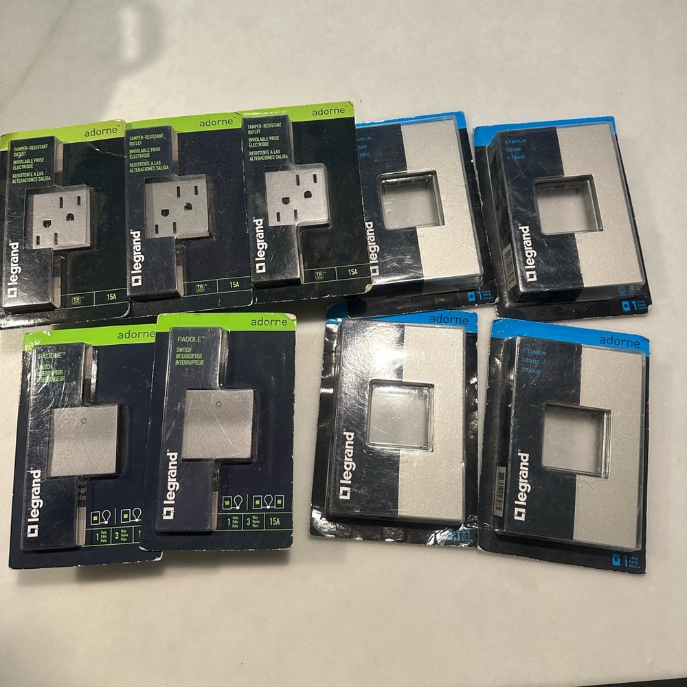 Legrand outlets, plates and switches